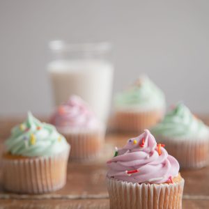 Single Mini Cupcake Vanilla (3 Pieces)