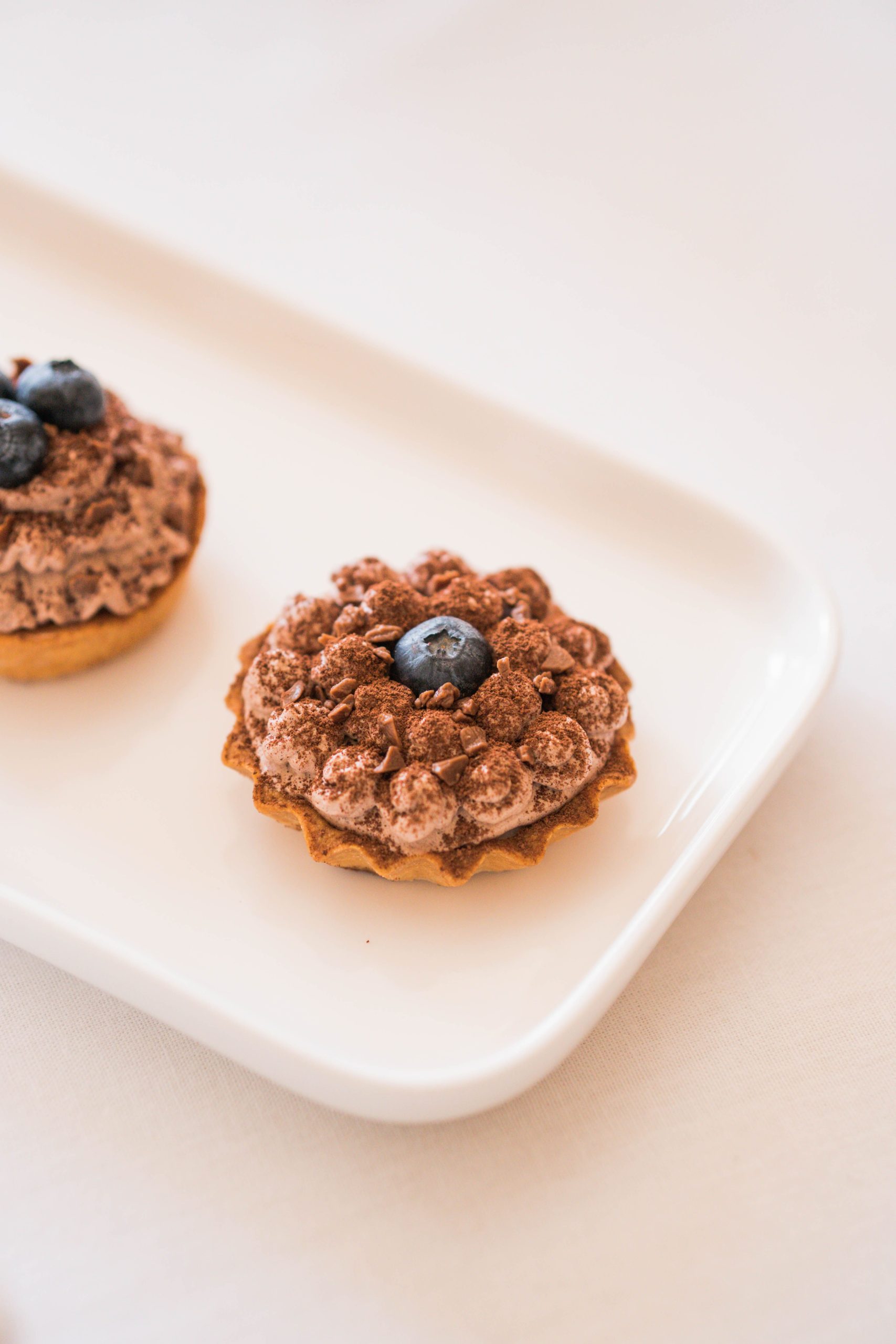 Chocolate Cream Small Tart (4 Pieces)