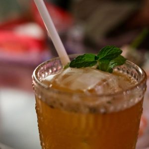 Chilled Peppermint Tea