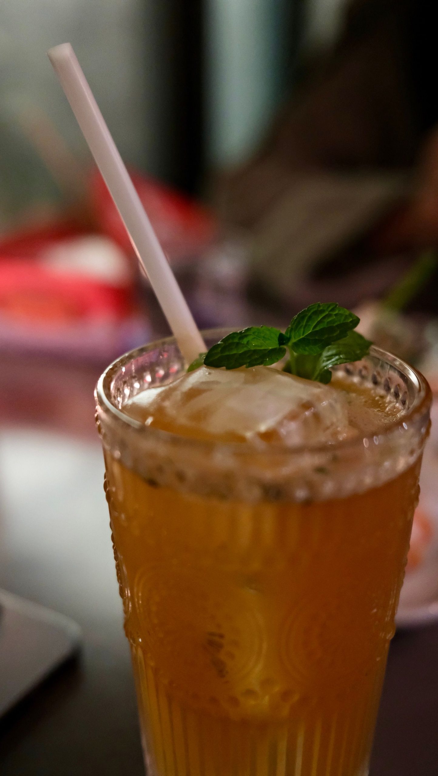 Chilled Peppermint Tea